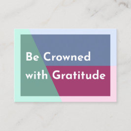 Crowned Cards Business Card Visitenkarte