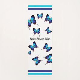 Crowned Hairstreak - Blauer Schmetterling personal Yogamatte