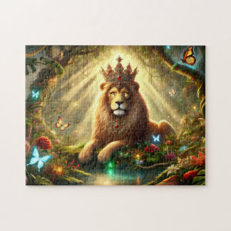 Crowned Lion of the Enchanted Forest Puzzle