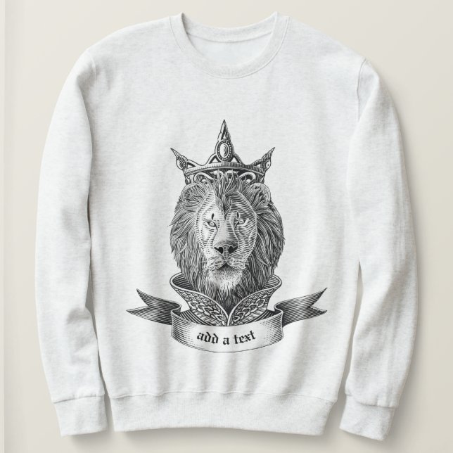 Crowned Royal Lion Sweatshirt (Design vorne)