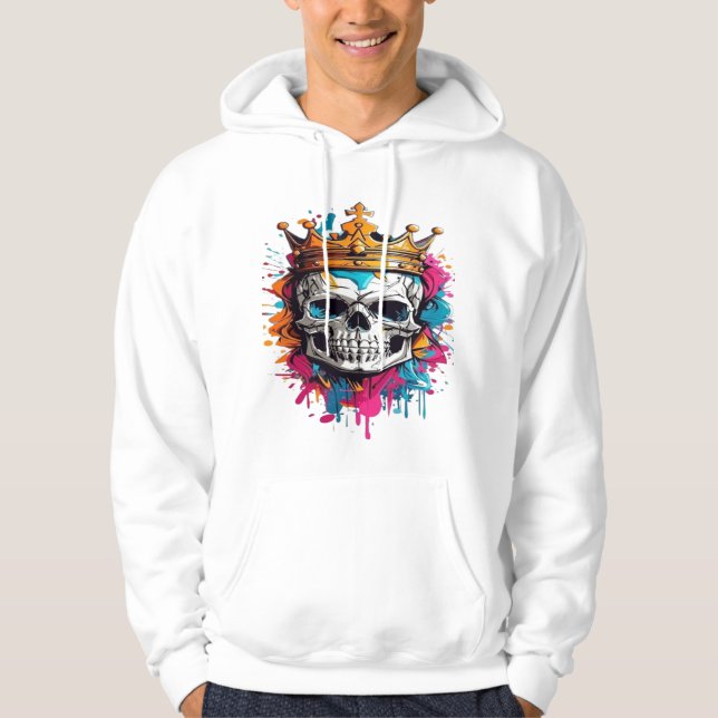 Crowned Skull Hoodie  (Vorderseite)