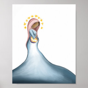 Crowned with the Stars Print Poster