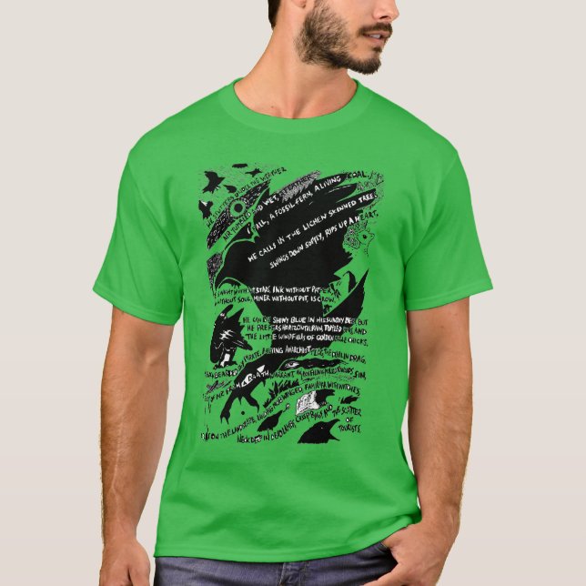Crows at Lochranza Comic Strip Gedicht by Jgh T-Shirt (Vorderseite)