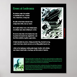 Crows at Lochranza poem/John G.Hall Poster