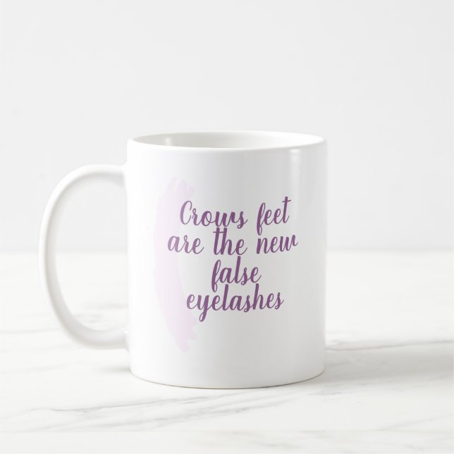 Crows Fees sind die neuen falschen Eyelashes Kaffeetasse (Links)