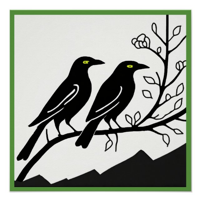 Crows Glossy Poster (Vorderseite)