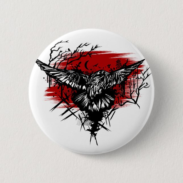 Crows Night Button (Vorderseite)