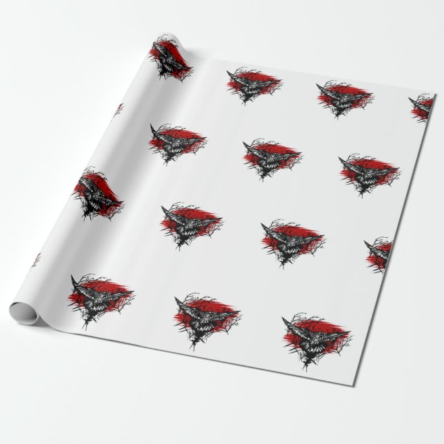 Crows Night Polo Shirt Geschenkpapier (Ungerollt)