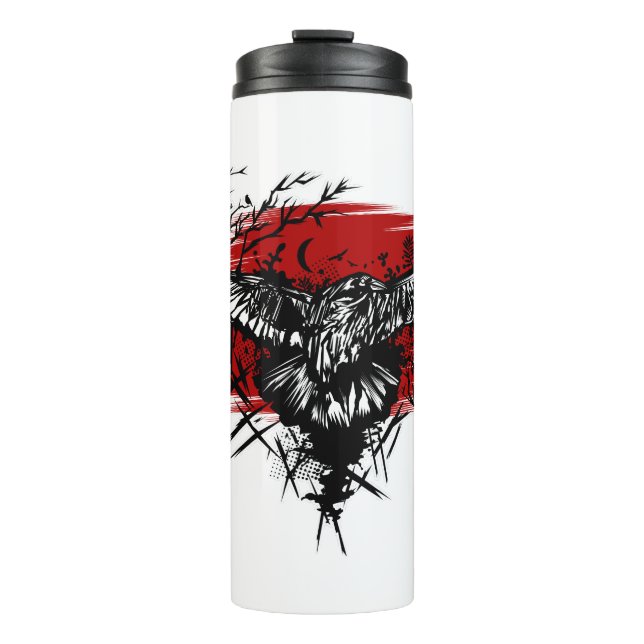 Crows Night Thermosbecher (Vorderseite)