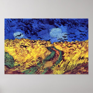 Crows Over Wheatfield von Vincent Van Gogh Poster