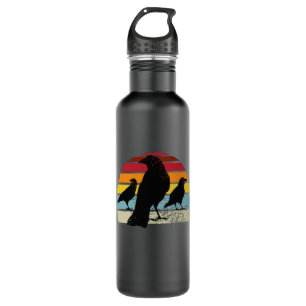 Crows Retro Crow Raven Edelstahlflasche