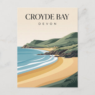 Croyde Bay Vereinigtes Königreich Postkarte