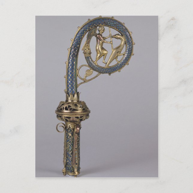 Crozier, der St. Michael darstellt Postkarte (Vorderseite)