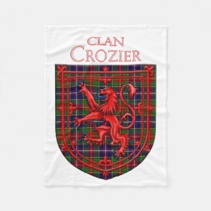 Crozier Tartan Scottish Kariert Lion Rampant Fleecedecke