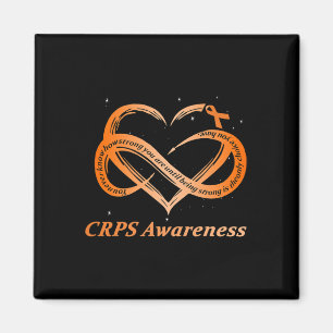 Crps Awareness Chronic Pain Orange Ribbon Rsd Crps Magnet