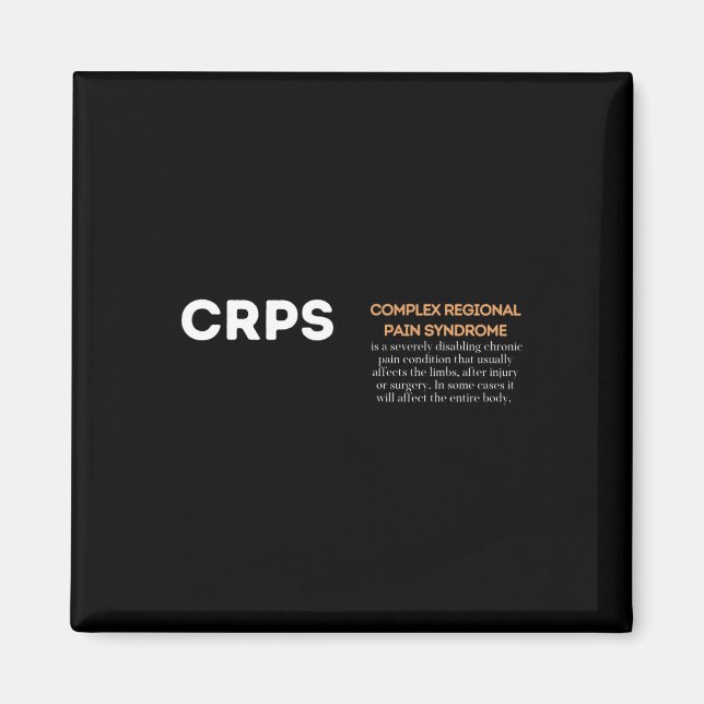 Crps Awareness - Complex Regional Pain Syndrome Magnet (Vorne)