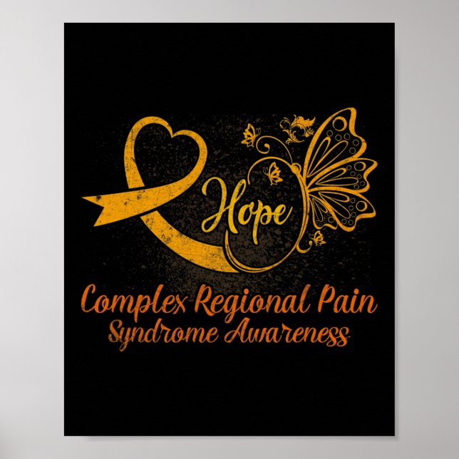 CRPS Awareness Complex Regional Pain Synve Nove Poster (Vorne)