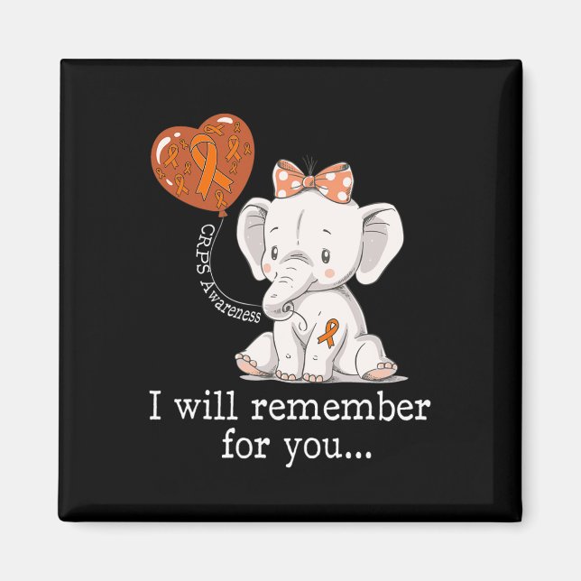 Crps Awareness Elephant Magnet (Vorne)
