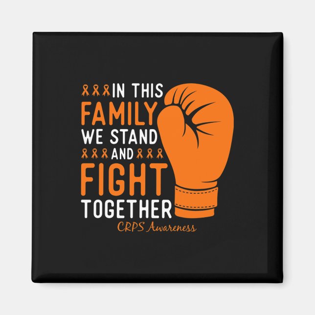 Crps Awareness Family Fight Support Boxhandschuh Magnet (Vorne)