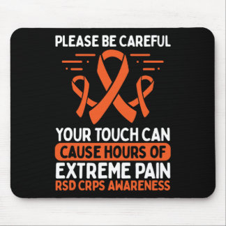 Crps Awareness Fighter Disease Rsd Warrior Orange Mousepad