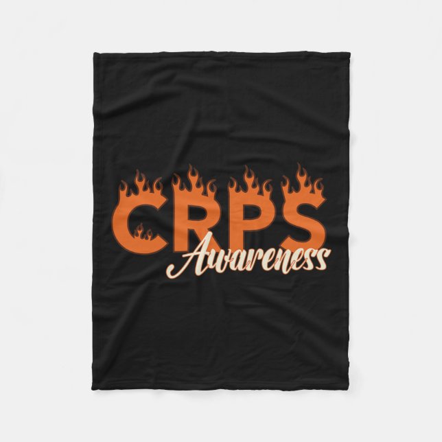 Crps Awareness Flames Fleecedecke (Vorderseite)
