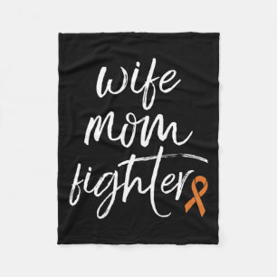 Crps Awareness Orange Ribbon Ehefrau Mama Kämpfen Fleecedecke