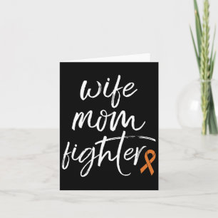 Crps Awareness Orange Ribbon Ehefrau Mama Kämpfen Karte
