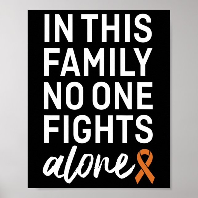 Crps Awareness Orange Ribbon Family Support Group Poster (Vorne)