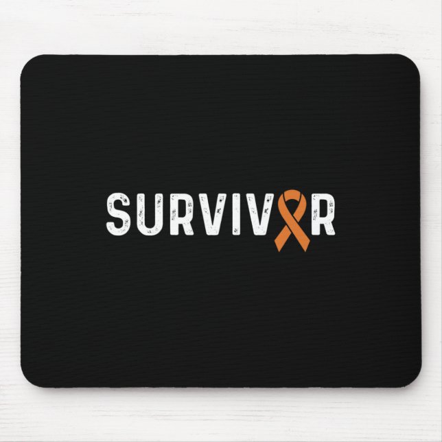 Crps Awareness Orange Ribbon Survivor Mousepad (Vorne)