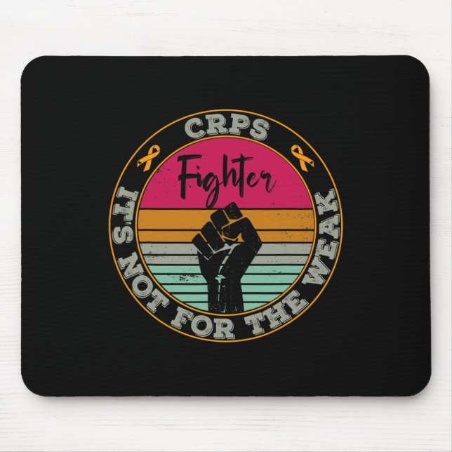 Crps Awareness Retro Kämpfer Krieger Idee Männer F Mousepad (Vorne)