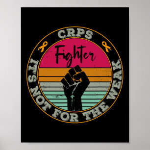 Crps Awareness Retro Kämpfer Krieger Idee Männer F Poster