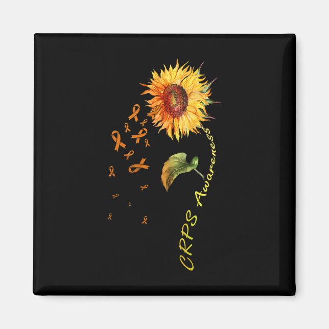 Crps Awareness Sonnenblumen T-Shirts Magnet (Vorne)