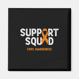 Crps Awareness Support Squad Orange Ribbon Familie Magnet