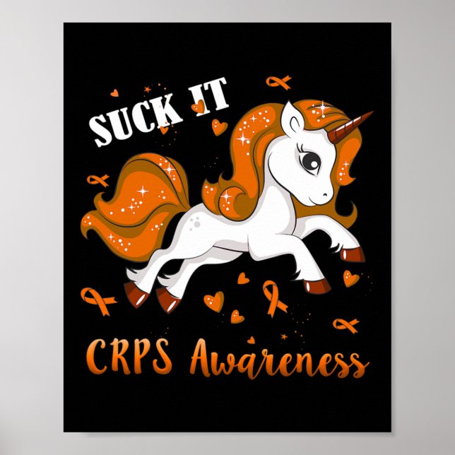 Crps Awareness Unicorn Poster (Vorne)