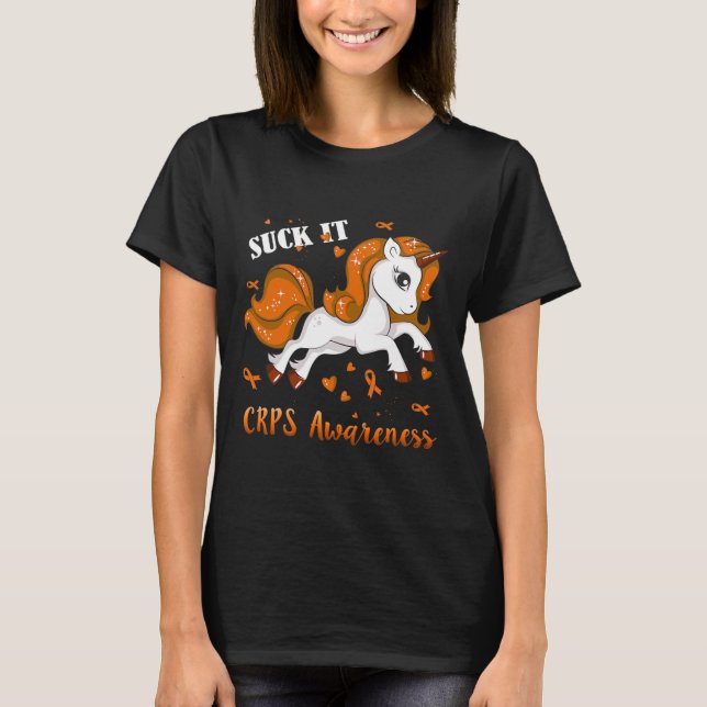 Crps Awareness Unicorn T-Shirt (Vorderseite)