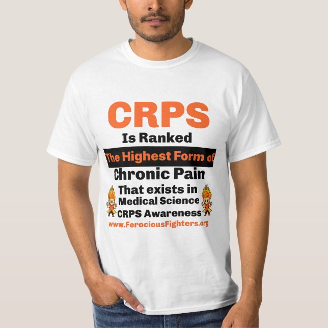 CRPS-Bewusstsein T-Shirt (Vorderseite)