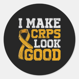 CRPS Complex Regional Pain Syndrome Awareness Nove Runder Aufkleber