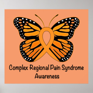CRPS/RSD Schmetterling of Hope Ribbon Poster