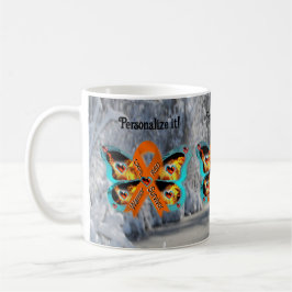 CRPS RSD Warrior Survivor Ribbon Butterfly Feuer Kaffeetasse