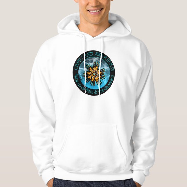 CRPS/RSD Welt von Feuer-u. Eis-LogoHoodie Hoodie (Vorderseite)