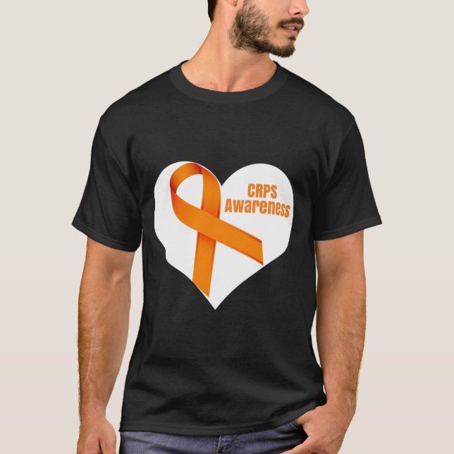 CRPS-T-Shirt zur Sensibilisierung für das Thema He T-Shirt (Vorderseite)