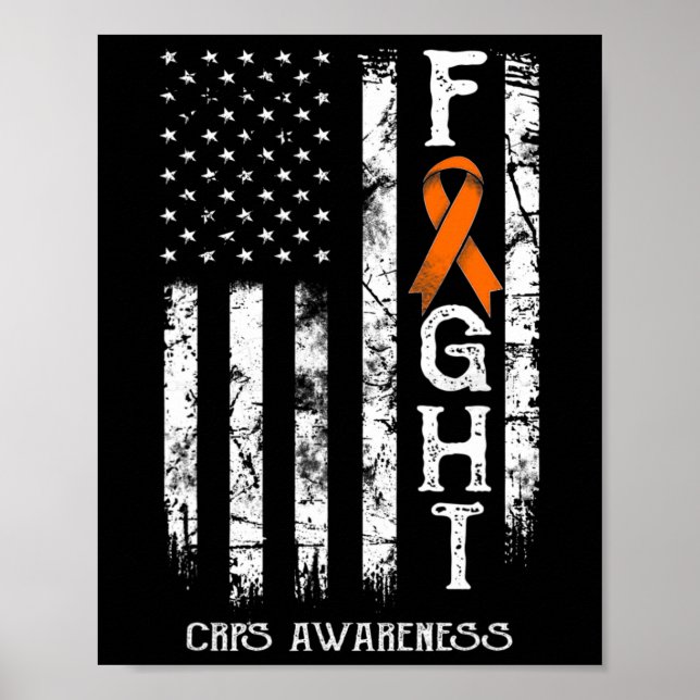 Crps Warrior US Flag Rsd Crps Bewusstsein Poster (Vorne)