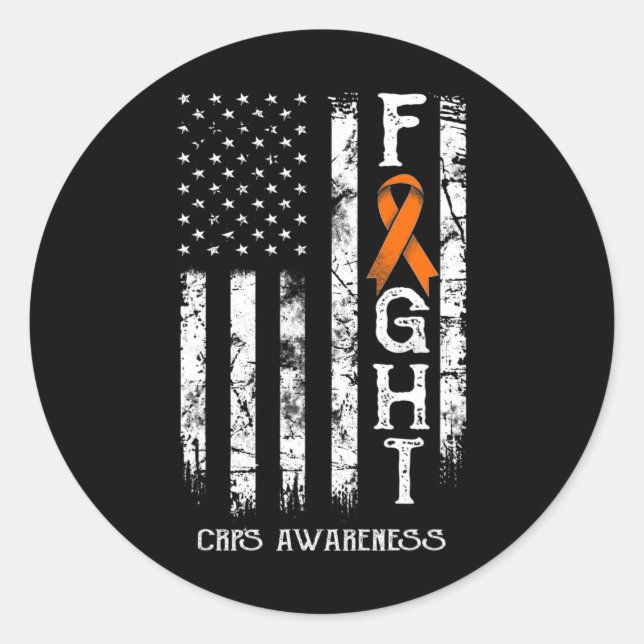 Crps Warrior US Flag Rsd Crps Bewusstsein Runder Aufkleber (Vorderseite)