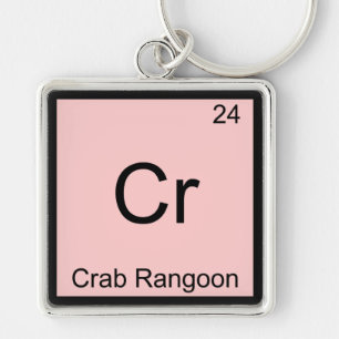 CrRb Rangoon Funny Chemistry Element Symbol Schlüsselanhänger