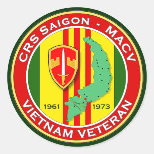 CRS Saigon 2 - ASA Vietnam Runder Aufkleber