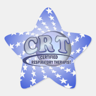 CRT-ZERTIFIZIERTES ATEMWESTER-THERAPIELOGO Stern-Aufkleber