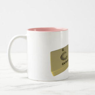 Cru als c-Kohlenstoff und Ru-Ruthenium Zweifarbige Tasse