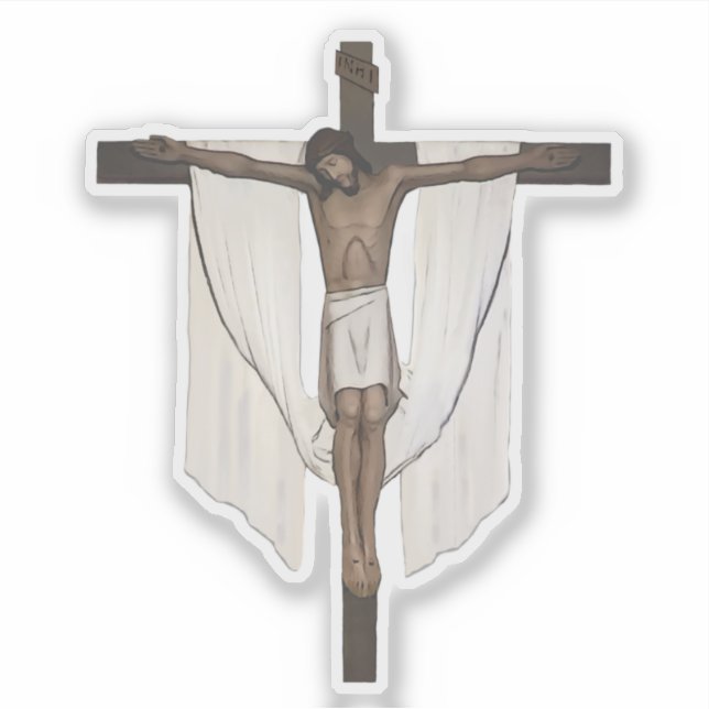Crucifix Aufkleber (Vorderseite)