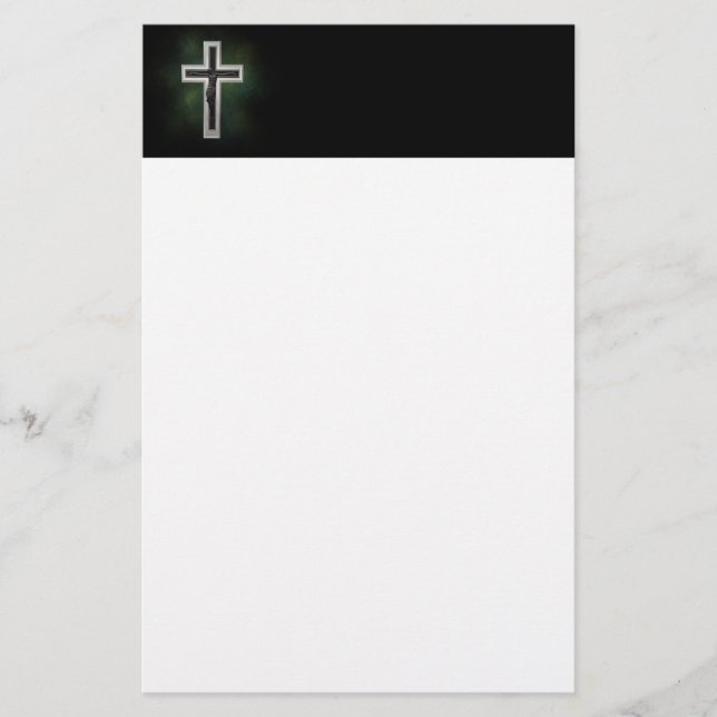 Crucifix Briefpapier (Vorderseite)