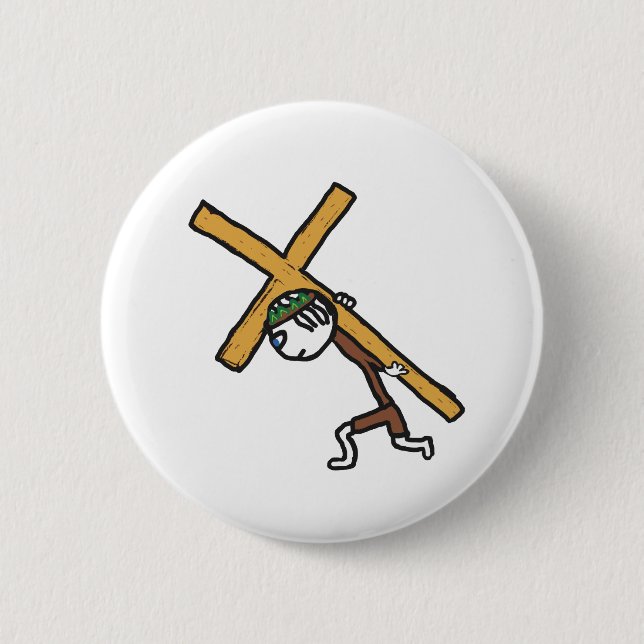 Crucifix Button (Vorderseite)